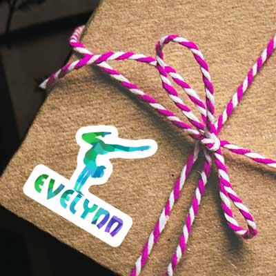 Yoga-Frau Sticker Evelynn Notebook Image