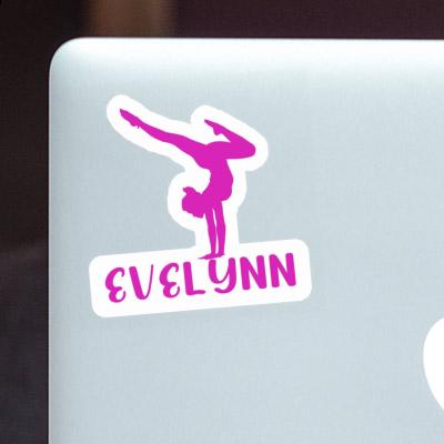 Sticker Yoga-Frau Evelynn Notebook Image