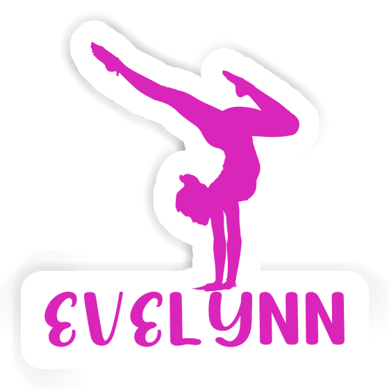 Sticker Yoga-Frau Evelynn Image