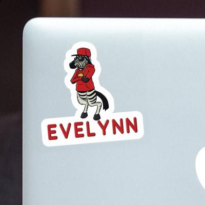 Autocollant Zebra Evelynn Laptop Image