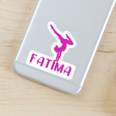 Yoga-Frau Aufkleber Fatima Notebook Image