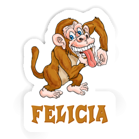 Affe Aufkleber Felicia Image