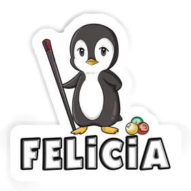Felicia Autocollant Joueur de billard Image