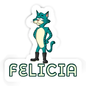 Felicia Autocollant Chat Image