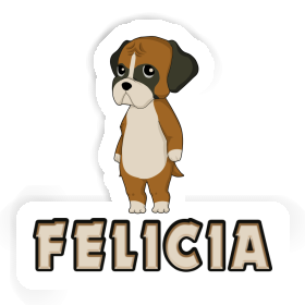 Felicia Autocollant Boxer Image