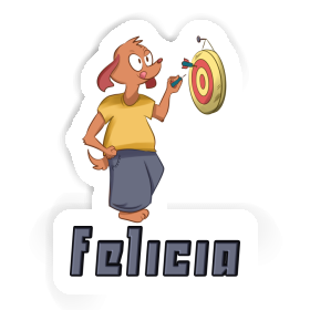 Joueur de fléchettes Autocollant Felicia Image