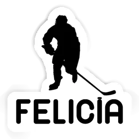 Felicia Aufkleber Eishockeyspieler Image