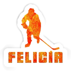Aufkleber Eishockeyspieler Felicia Image