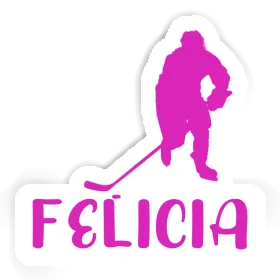 Aufkleber Eishockeyspielerin Felicia Image