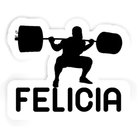 Felicia Autocollant Haltérophilie Image