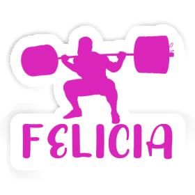 Autocollant Felicia Haltérophile Image