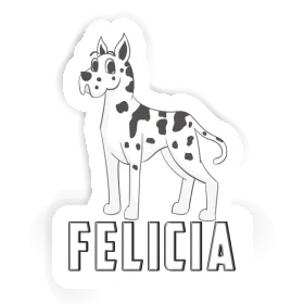 Autocollant Felicia Chien Grand Danois Image