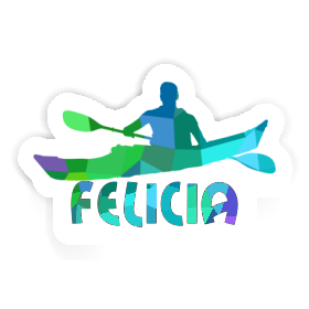 Autocollant Kayakiste Felicia Image