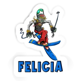 Felicia Sticker Freeride Skier Image
