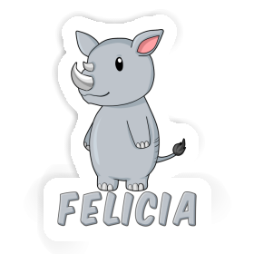 Felicia Aufkleber Nashorn Image