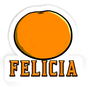 Felicia Autocollant Orange Image