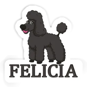 Autocollant Caniche Felicia Image