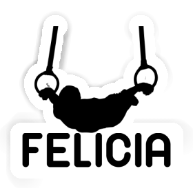Felicia Autocollant Gymnaste aux anneaux Image