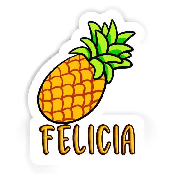 Ananas Aufkleber Felicia Notebook Image