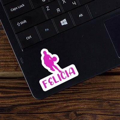 Aufkleber Basketballspieler Felicia Laptop Aufkleber Basketballspieler Felicia Laptop Image