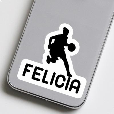 Basketballspielerin Aufkleber Felicia Laptop Image