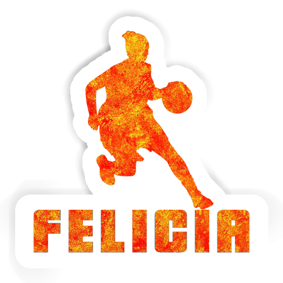 Felicia Aufkleber Basketballspielerin Laptop Image