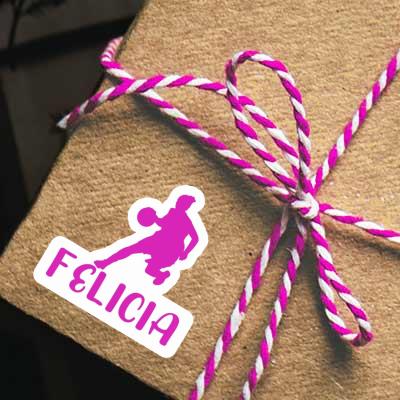 Autocollant Joueuse de basket-ball Felicia Laptop Autocollant Joueuse de basket-ball Felicia Laptop Image