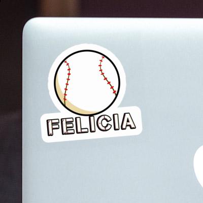 Autocollant Baseball Felicia Laptop Image