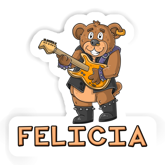 Guitariste Autocollant Felicia Notebook Guitariste Autocollant Felicia Gift package Image