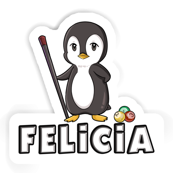 Felicia Autocollant Joueur de billard Notebook Felicia Autocollant Joueur de billard Gift package Image