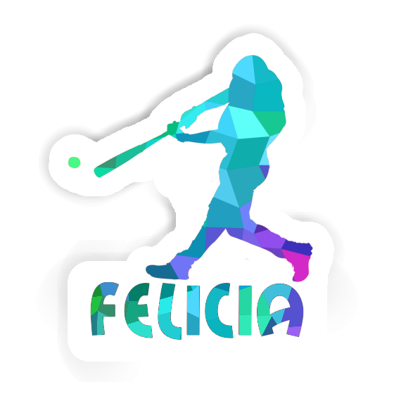 Autocollant Felicia Joueur de baseball Autocollant Felicia Joueur de baseball Image