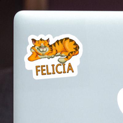 Felicia Autocollant Chat Laptop Image