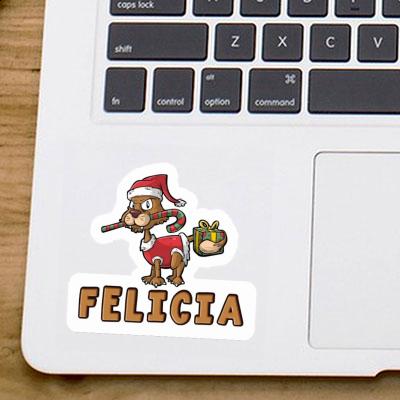 Chat de Noël Autocollant Felicia Notebook Image