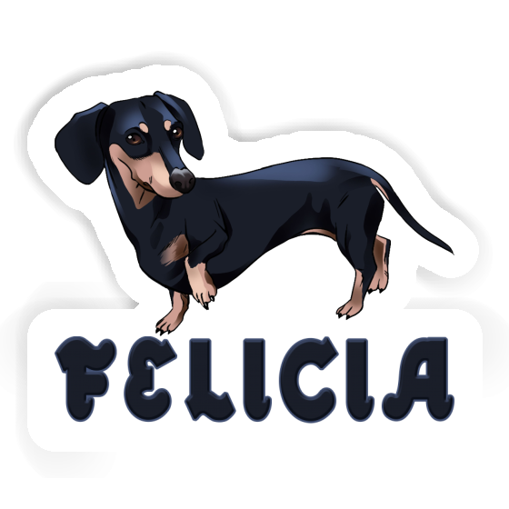 Felicia Autocollant Teckel Felicia Autocollant Teckel Image