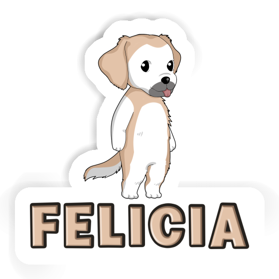 Felicia Sticker Golden Yellow Gift package Image