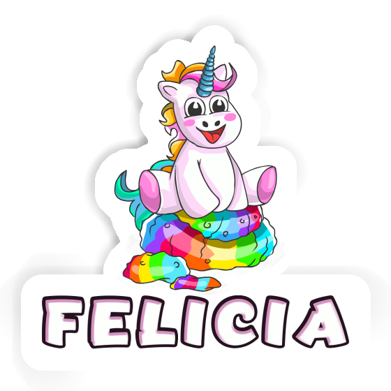 Felicia Autocollant Bébé licorne Notebook Image