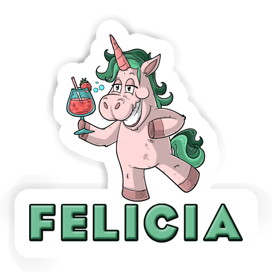 Autocollant Felicia Licorne festive Laptop Autocollant Felicia Licorne festive Laptop Image