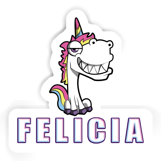 Autocollant Licorne grinçante Felicia Notebook Autocollant Licorne grinçante Felicia Gift package Image