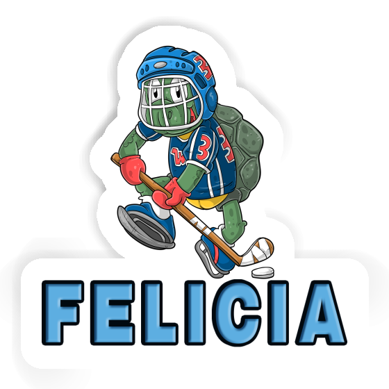 Autocollant Felicia Joueur de hockey sur glace Notebook Autocollant Felicia Joueur de hockey sur glace Gift package Image