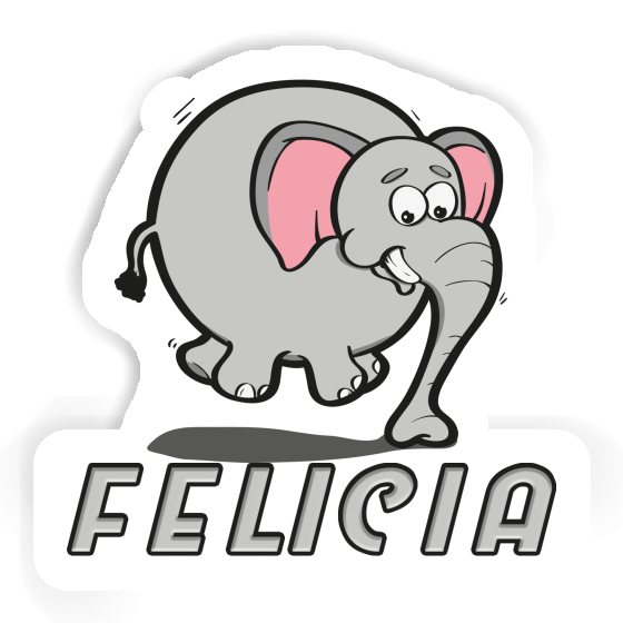 Aufkleber Felicia Elefant Notebook Aufkleber Felicia Elefant Gift package Image