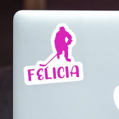 Felicia Sticker Hockey Player Notebook Felicia Sticker Hockey Player Gift package Image