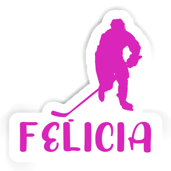 Aufkleber Eishockeyspielerin Felicia Laptop Aufkleber Eishockeyspielerin Felicia Laptop Image