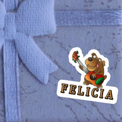 Autocollant Chien guitariste Felicia Notebook Autocollant Chien guitariste Felicia Gift package Image