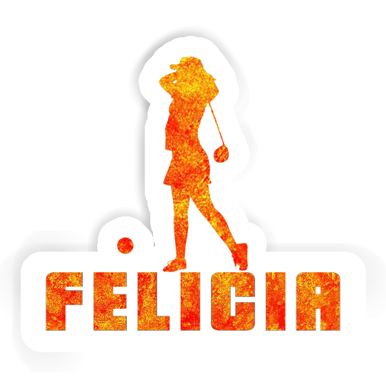 Aufkleber Felicia Golferin Notebook Image