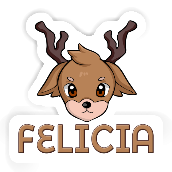 Autocollant Tête de cerf Felicia Autocollant Tête de cerf Felicia Image