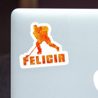 Hockey Player Sticker Felicia Notebook Hockey Player Sticker Felicia Notebook Image