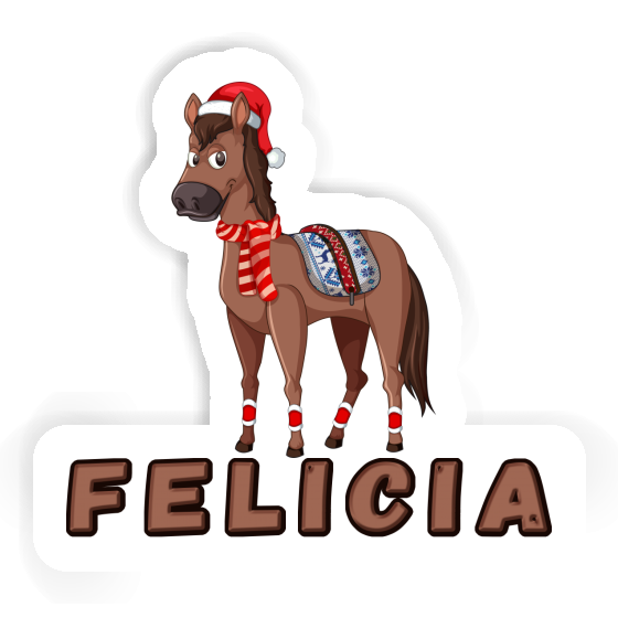 Christmas Horse Sticker Felicia Notebook Christmas Horse Sticker Felicia Gift package Image