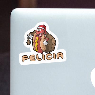 Christmas Hot Dog Sticker Felicia Laptop Christmas Hot Dog Sticker Felicia Laptop Image