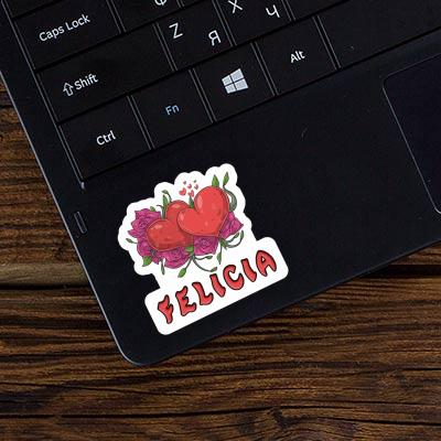 Autocollant Felicia Cœur Laptop Autocollant Felicia Cœur Laptop Image