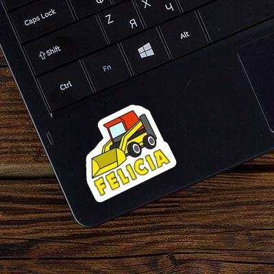 Felicia Aufkleber Tieflader Laptop Image